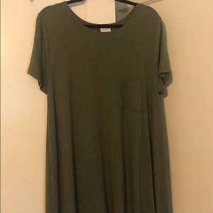 LuLaRoe Carly dark green XL